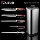 XITUO Kitchen Chef Set 4-8PCS Set Messer Edelstahl Messerhalter Santoku Utility Cut Cleaver Brot Schälmesser Schere