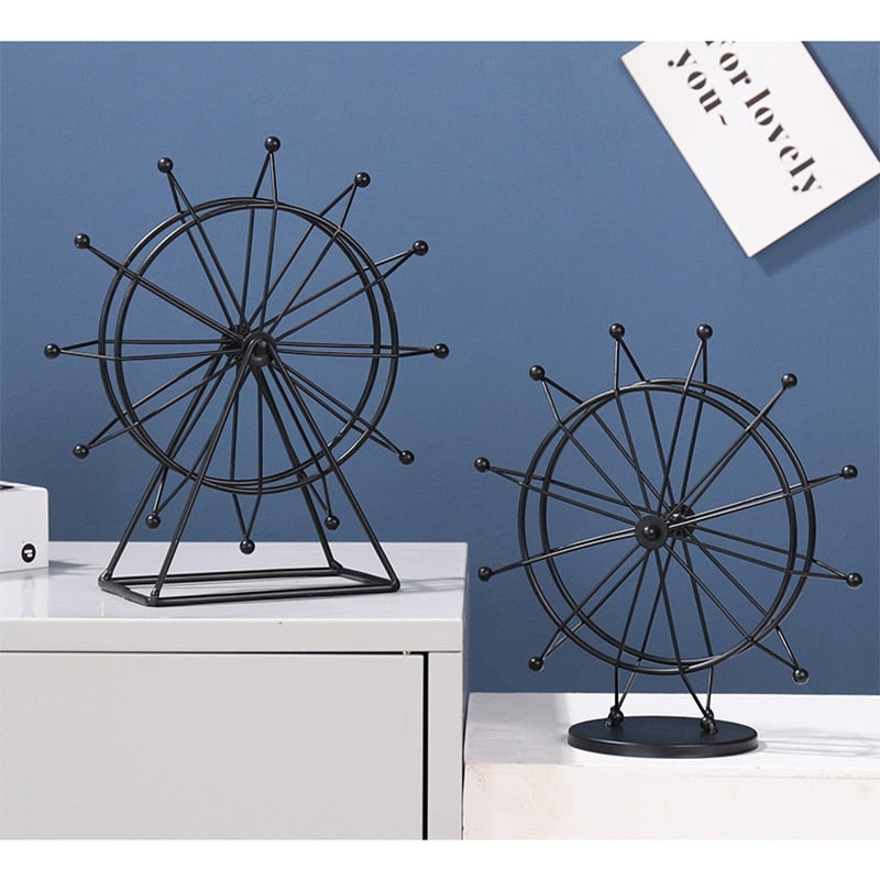 Home Decoration Crafts Accessories Simple Modern Room TV Cabinet Wine Cabinet Decoration Rotating Ferris Wheel Small Decorations