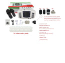 Estimulador eléctrico JR309A masajeador de terapia muscular de relajación de cuerpo completo, acupuntura de pulso tens con zapatilla de terapia + 16 almohadillas + tejido
