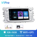 Podofo 4G HIFI Android 10 2 Din Autoradio Multimedia Video Player für Ford Focus S-Max Mondeo 9 Galaxy C-Max Navigation GPS 2din