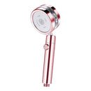 ZhangJi Bathroom Double Panel Shower Head Spiral Water Flow with One Key Stop  Turbocharged Propeller Driven Water Saving Shower