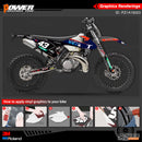 PowerZone equipo personalizado gráficos fondos calcomanías 3M pegatinas Kit para KTM SX SXF MX 16-18 EXC XCW Enduro 17-19 125 a 500cc 23