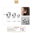 TrustDavis Creolen aus 925er Sterlingsilber für Männer/Frauen, süßes, ordentliches Geschenk für Mädchen/Jungen, edles Schmuckzubehör, Partygeschenk, DA1417