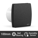 230 V 100 mm Badezimmer-Duschabzugsventilator mit Feuchtigkeitssensor-Timer