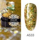 ROSALIND Gel-Nagellack-Set Shiny Platinum Nails Art für die Maniküre Nail Gel Lak UV-Farben Top Base Coat Primer Hybrid-Lacke