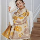Warmer Winterschal Kaschmir Frauen Pashmina Design Druck Schals Wrap Weibliche Dicke Decke Weiche Bufanda Stolen 2022 Mode