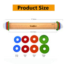 WALFOS Nudelholz in Lebensmittelqualität, Fondantpaste, Kuchenroller, Kuchen-Backformen, Holz-Nudelholz, Back- und Konditoreiwerkzeuge