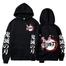 Hot Demon Slayer Kimetsu No Yaiba Hoodie Hip Hop Anime Pullover Tops Lose Lange Ärmel Herbst Mann Tuch
