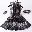 2022 180 * 90 cm Frauen Schal Sommer Seidenschal Dame Wrap Weiche weibliche Europa Designer Strand Bandana Foulard Schalldämpfer Mädchen Pareo