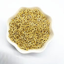 100 Pcs 8/10mm Eye Hook Screw Pins Gold/Silver Plated Clasp DIY Jewelry Finding