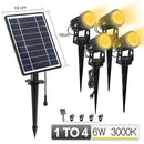1 BIS 4 RGB Outdoor Solar Landschaftslicht LED IP65 Wasserdichte Solarlampe Automatische Ein / Aus Solarwandleuchte Gartenterrasse Rasenlampe