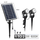 1 BIS 4 RGB Outdoor Solar Landschaftslicht LED IP65 Wasserdichte Solarlampe Automatische Ein / Aus Solarwandleuchte Gartenterrasse Rasenlampe