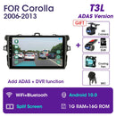 Vtopek 9" 4G Carplay 2din Android 11 Autoradio Multimedia Player GPS Navigation für Toyota Corolla E140/150 2006-2013 Haupteinheit