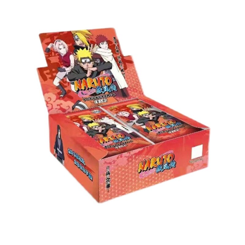 KAYOU Genuine Naruto Cards Box Anime Figure Card Booster Pack Sasuke Collection Flash Card Toy Birthday Christmas Gift for Kids