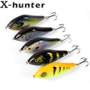 5pcs/Lot 10cm 45g Bionic Jerkbait Lures Slow Sinking NO. 2 Hooks Fit Ocean Lake River With 3D Eyes  For Pike Muskie Troute Shad