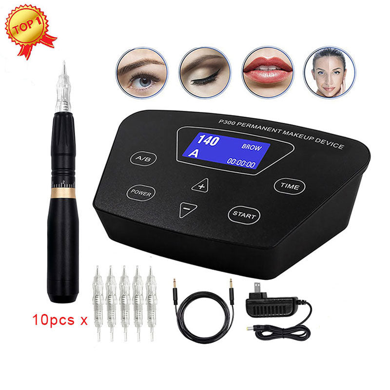 BMX HP100P300 Permanent Makeup Machine Rotary Tattoo Machine Pen For Eyebrow Eyeliner Lip PMU Machine Tattoo Kits