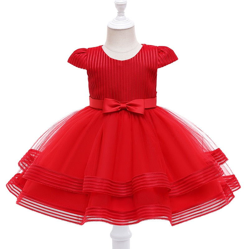 Tutu Friesen Blume Baby Mädchen Kleid für Hochzeitsfeier ärmellose Säuglingsbabykleider für 1. Geburtstag Kleinkind Taufe Kleidung