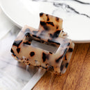 Mode Leopardenmuster Haarkrallen Geometrische Haarklemme Grab Hair Styling Haarspangen für Frauen Mädchen Haarnadel Haarschmuck