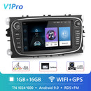 Podofo 4G HIFI Android 10 2 Din Autoradio Multimedia Video Player für Ford Focus S-Max Mondeo 9 Galaxy C-Max Navigation GPS 2din
