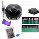 32W 35000RPM Nagelbohrmaschine Set mit Schleifband Professionelle Fräsmaniküremaschine Set Kit mit Nagelbohrer Set Kit