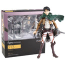 Figma Attack on Titan Eren Jaeger / Mikasa Ackerman / Levi Ackerman / PVC-Action-Figur Modell Spielzeug Figuirne