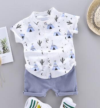 Sommer Baby Jungen Kleidung Set Infant Cartoon Dinosaurier Print Kurzarm Shirt + Hose 1 2 3 4 Jahre Kind Kleinkind Jungen Outfit