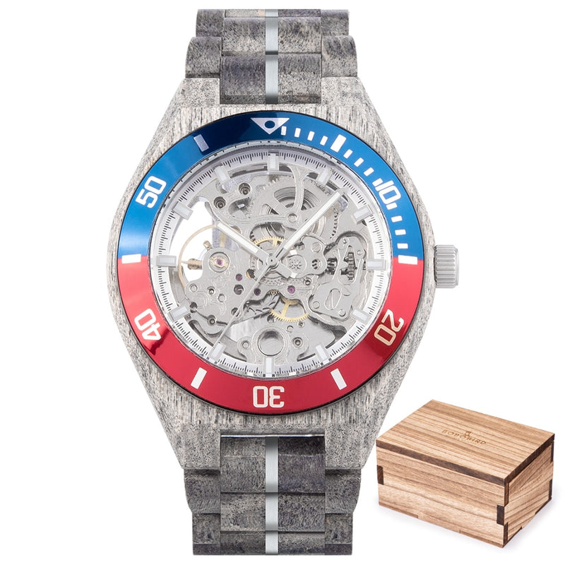 Reloj Mecánico de madera BOBO BIRD para hombre, relojes grandes para hombre, relojes de lujo de la mejor marca, relojes erkek kol saati, triangulación de envíos