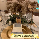 20 Stiele pompöses Pampas-Gras getrocknete Pampas-Pflanzen flauschige Pompas-Gräser kleine Pompus kurz Boho-Dekor Gesamtlänge 21 Zoll/55 cm