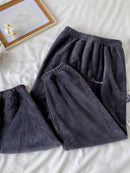 Winter-Pyjama-Sets für Frauen, Nachtwäsche, Zuhause, Kleidung, Pyjama, Heimkleidung, Damen-Pyjama-Set, Samthosen, Nachtwäsche, dick, warm