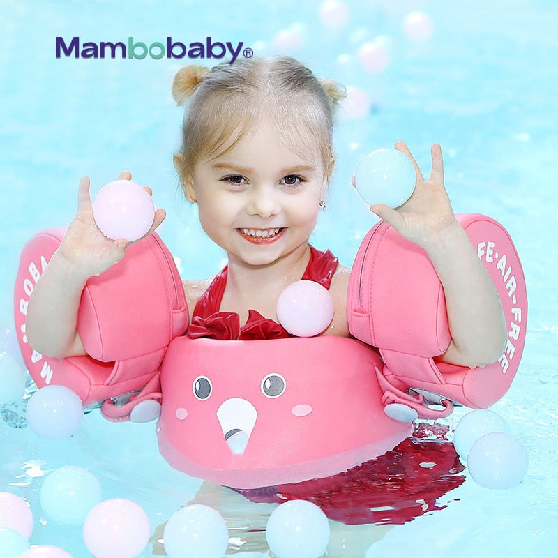 Mambobaby Baby Float Schwimmring Aid Weste mit Armflügeln Schwimmhilfen Schwimmtrainer nicht aufblasbare Boje für Strandpool