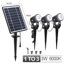 1 BIS 4 RGB Outdoor Solar Landschaftslicht LED IP65 Wasserdichte Solarlampe Automatische Ein / Aus Solarwandleuchte Gartenterrasse Rasenlampe