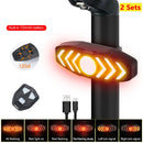 Smart Fahrradlicht Drahtlose Fernbedienung Radfahren Blinker Rücklicht USB Fahrrad Wiederaufladbare Rücklicht LED Warnlampe