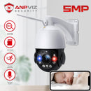 Anpviz 5MP Wifi IP PTZ Camera Laser Outdoor 30X Zoom 4.7-94mm Speed Dome Surveillance Wireless Camera 150m IR Distance Audio