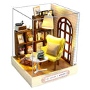 Cutebee DIY Dollhouse Kit Apartment Loft Miniatur-Puppenhäuser aus Holz mit Möbel-LED-Leuchten für Kindergeburtstagsgeschenk