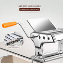 Máquina Manual de fideos, pequeña máquina de Pasta para el hogar, dos cuchillos, fabricante de fideos, herramientas de cocina de acero inoxidable multicinéticas