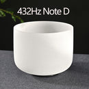 CVNC 12-Zoll-Chakra-Klangschale aus gefrostetem Quarzkristall für Klangheilung und Energieausgleich mit kostenlosem O-Ring und Schlägel