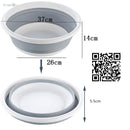 Vanzlife kreatives zusammenklappbares tragbares Reisewaschbecken Kunststoffbecken Haushaltsbecken Einweichbecken Wäsche waschen