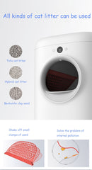 PETKIT Intelligente, automatische, selbstreinigende, vollständig geschlossene Katzentoilette, Schaufelmaschine, saubere Anti-Splash-Toilettentoilette