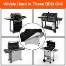 Grillabdeckung für den Außenbereich, staubdicht, Weber Heavy Duty Grillabdeckung, Regenschutzabdeckung für den Außenbereich, runder Grill, schwarz