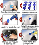 Herramientas de reparación de abolladuras de coche, Kits de eliminación de abolladuras de carrocería sin pintura para coche, removedor de abolladuras automotriz, Kit de herramientas de extracción de abolladuras con ventosa para coche