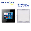 Smart Home Pro Audio Hintergrund HiFi Musik Mini Wand Verstärker System TV Touch Key Digital Stereo Musik Bluetooth Player RS485