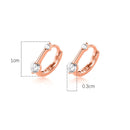 TrustDavis Creolen aus 925er Sterlingsilber für Männer/Frauen, süßes, ordentliches Geschenk für Mädchen/Jungen, edles Schmuckzubehör, Partygeschenk, DA1417