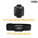 XOSS X1 Geschwindigkeits-Trittfrequenzsensor Fahrradcomputer Tachometer ANT+ Bluetooth Rennrad MTB kompatibel für GARMIN iGPSPORT Bryton