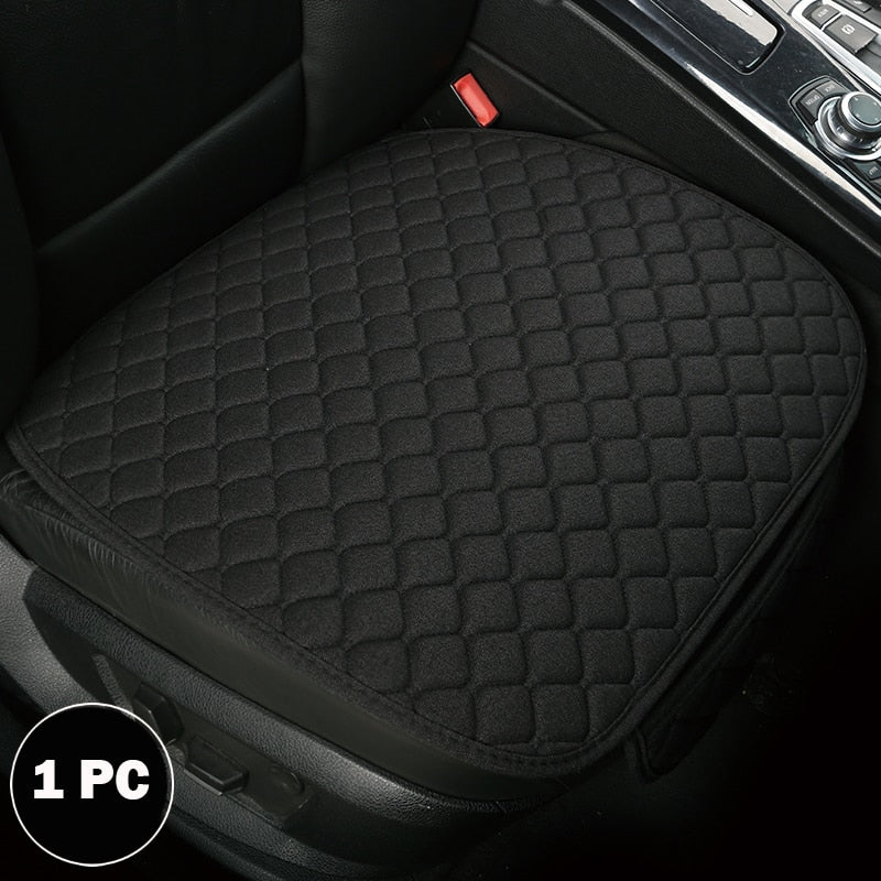 Universal Car Seat Cover Protector Linen Front Rear Back Flax Automobile Cushion Pad Mat Backrest Auto Car Accessories Interior