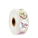 500 runde Etiketten aus Kraftpapier, Dankesaufkleber, Dragees, Süßigkeitentüten, Blumen, Geschenkboxen, Tortenschachteln und Verpackungen, Hochzeitsaufkleber