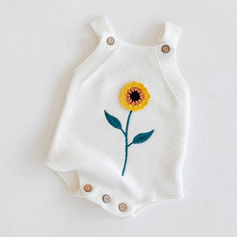 Baby Knitting Rompers Cute Overalls Newborn Girls Boys Clothes Baby Girl Boy Sleeveless Romper Jumpsuit Toddler Knit Romper