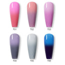 Beautilux Gel-Nagellack-Set Platinum Glitter Bling Gloss Holographic Mermaid Semi Permanent Nails Gels Lack Nagellack