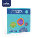 MiDeer, juguete de dibujo para bebé, regla de flores de variedad mágica, equipo de jardín de infantes de 3 a 6 años, plantilla de pintura creativa de imaginación clásica