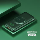 PINZHENG 20000 mAh Wireless Charger Power Bank Eingebaute 4 Kabel 10000 mAh Powerbank Tragbares externes Ladegerät für iPhone