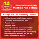 WOSAI 45NM Akku-Elektroschrauber 12V 3/8 Ratschenschlüssel-Set Winkelbohrer Schraubendreher zum Entfernen der Schraubenmutter Autoreparaturwerkzeug